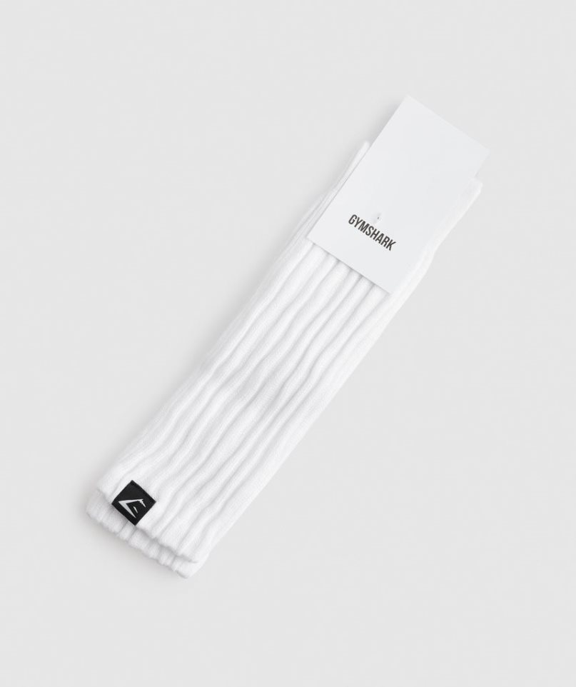 Gymshark Comfy Rest Day Socks White | CA 638A17